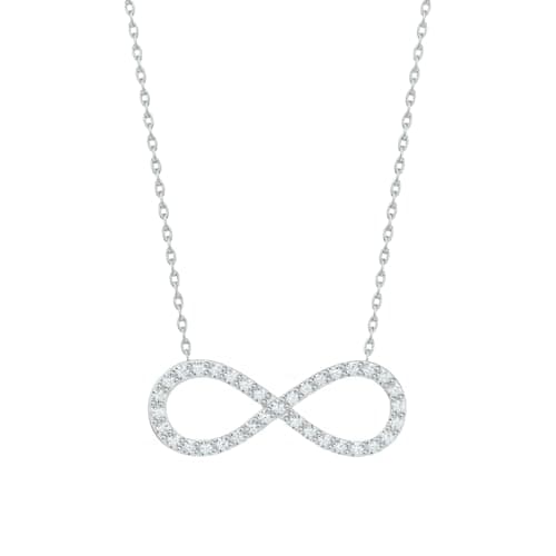 Colar Feminino Pingente Infinito Delicado Folheado