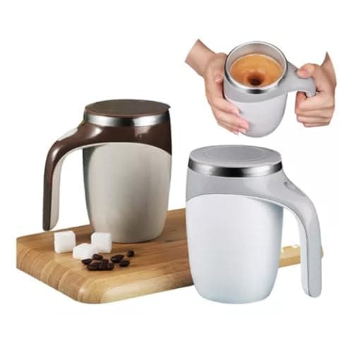 Caneca Copo Mixer Térmico USB 380ml Mistura Automática