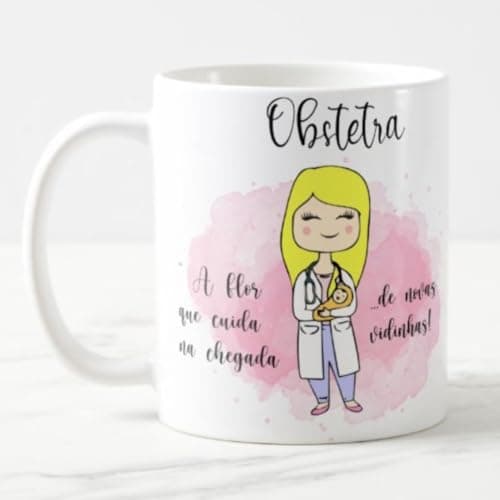 Caneca Profissão Médica Obstetra Mod 1