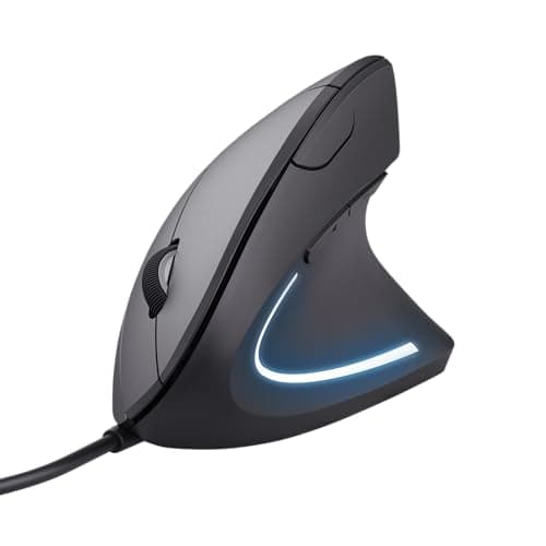 Mouse LED Ergonômico 1600dpi 6 Botões - Trust