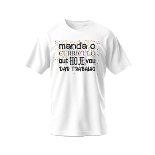 Camiseta Carnaval Branca com Estampa Divertida