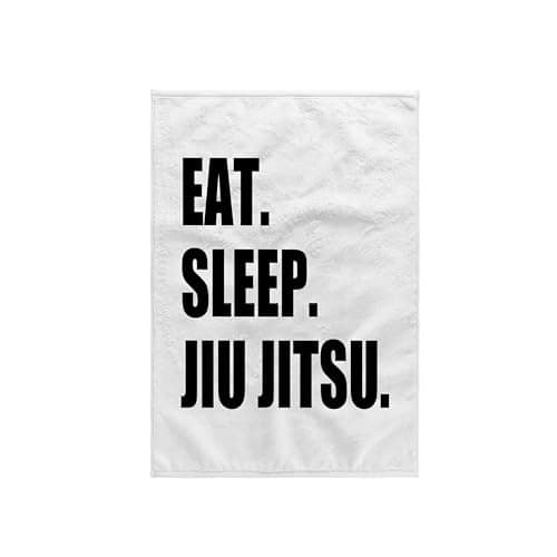 Toalha 3D Rose Eat Sleep Jiu Jitsu Japanese Art