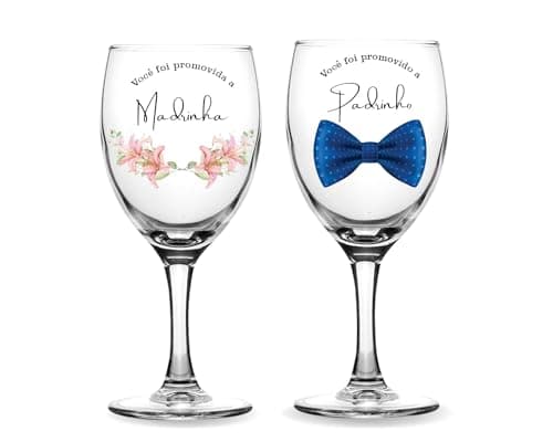 Caixa + 2 Taças De Vinho Personalizadas