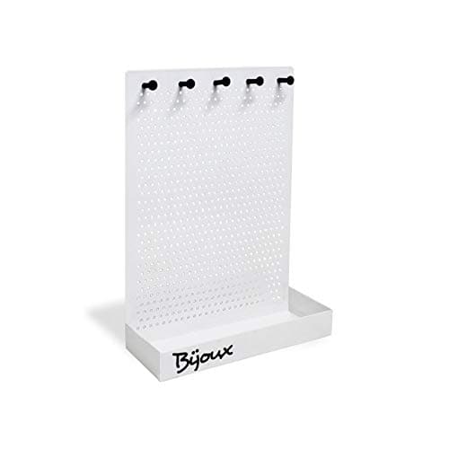 Porta-Joias Bijoux - Aço Resistente - Branco Fosco