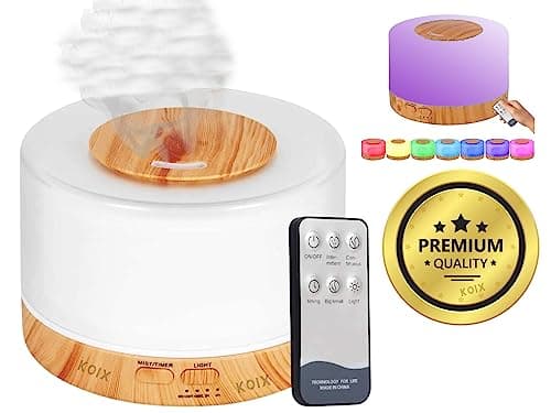 Difusor De Aromas Ultra-Sônico Com Abajur Led