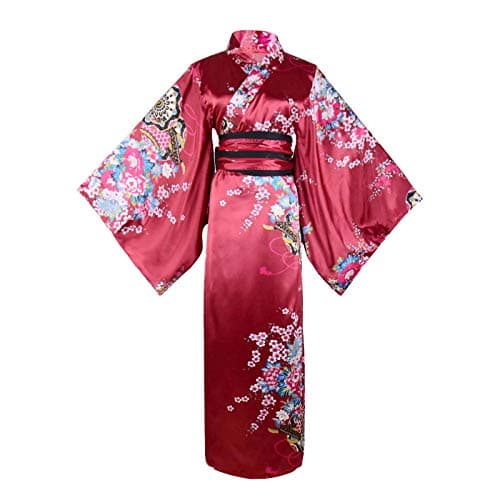 Conjunto de Fantasia Feminina Quimono Japonês