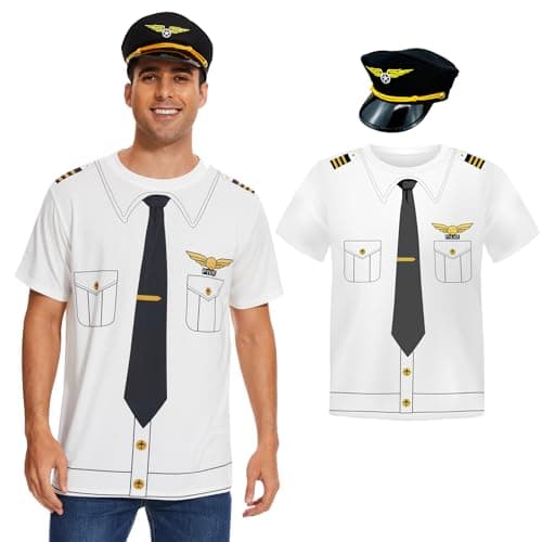 Camiseta Masculina de Piloto de Avião