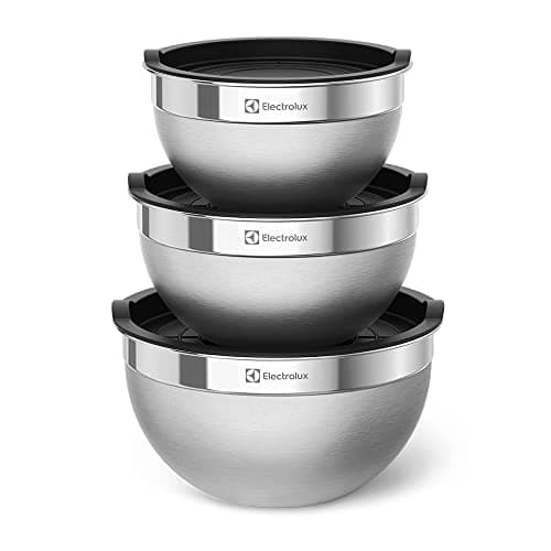 Conjunto de Bowls Tigelas de Inox com Tampa