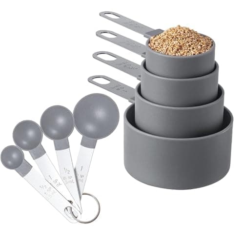 Kit Medidor de Cozinha 8 Peças Aço Inox