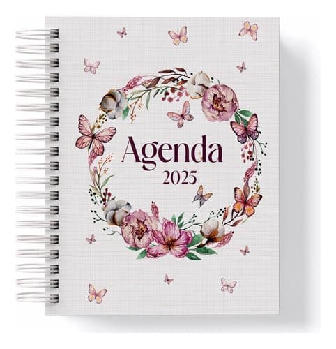 Agenda 2025 Borboletas Capa Dura Cristã