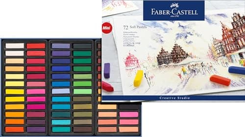 Giz Pastel Seco Macio Curto 72 Cores Faber-Castell