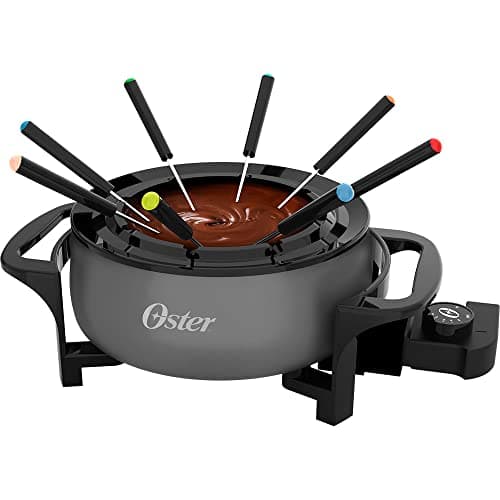 Panela Elétrica para Fondue Oster 110V, 1000W, Cinza