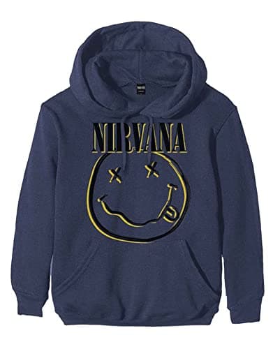 Moletom com Capuz Nirvana Logotipo Banda Sorridente