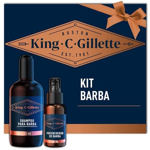 Kit King C Gillette Shampoo e Sérum para Barba