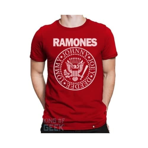 Camiseta Logo Ramones Rock Anos 80 Tamanho G