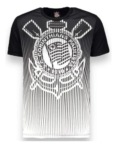 Camisa Personalizada Corinthians, Preta TAM. G