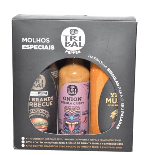 Molhos Especiais Kit Gourmet com 3 Sabores - Tribal Pepper