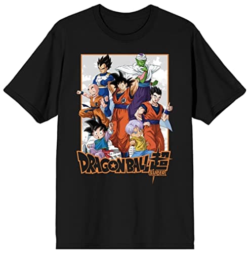 Camiseta Preta Dragon Ball Super Group Art, M