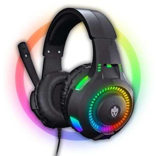 Fone De Ouvido Headset Gamer Luz Led RGB