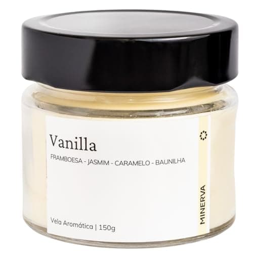 Vela Aromática Perfumada Aroma de Vanilla Baunilha - Minerva