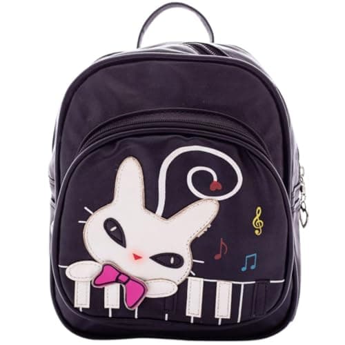 Mochila Infantil Menina com Gatinho e Teclado