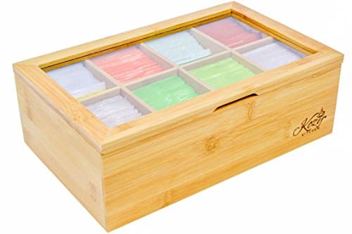 Organizador de Caixa de Chá de Bambu Kozy Kitchen