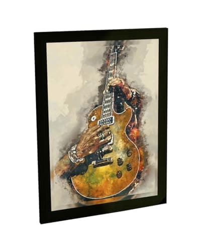 Quadro Decorativo Guitarra Lendária Banda De Rock