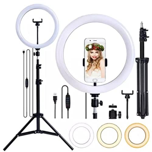 Ring Light Led 26cm com Tripé 210cm e Suporte