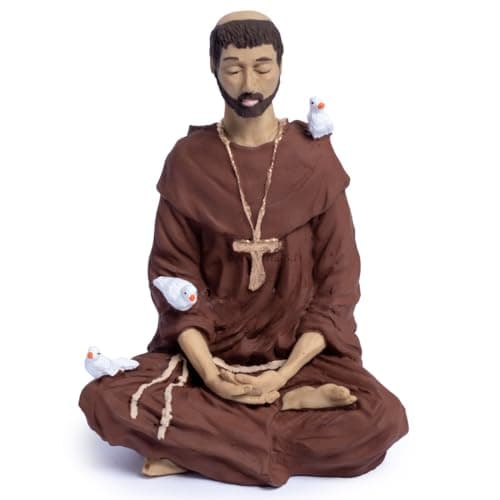 São Francisco de Assis Meditando Estatueta 20cm