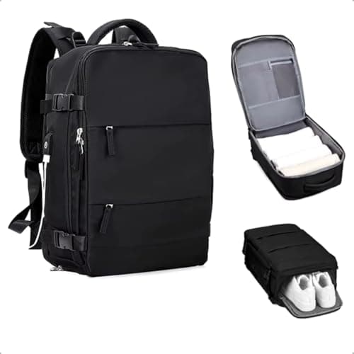 Mochila De Viagem Avião Grande com Porta USB