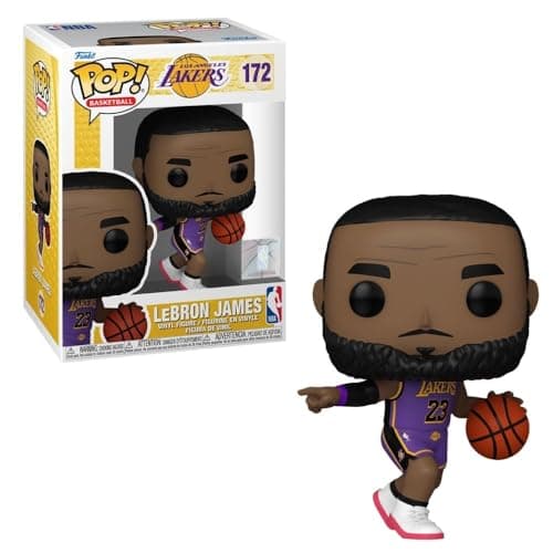 Boneco Funko Pop NBA LeBron James dos Lakers