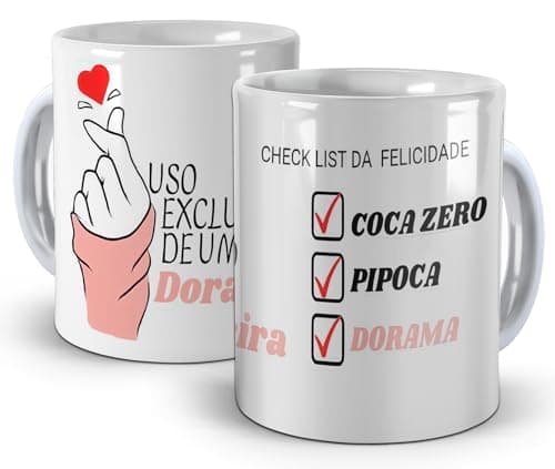 Caneca Branca Dorama - Uso exclusivo de uma Dorameira