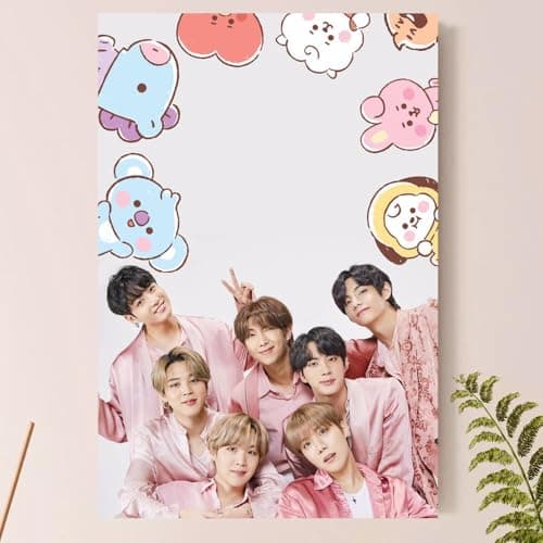 Placa Quadro Decorativo - Cultura Coreana BTS