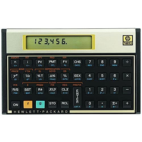 Calculadora Financeira 12C Gold HP, Compacta