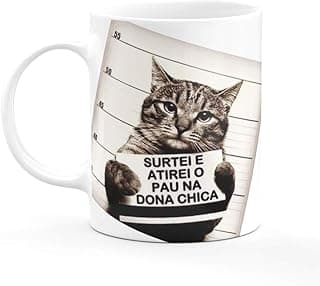 Caneca com Frase e Gatinho Personalizada