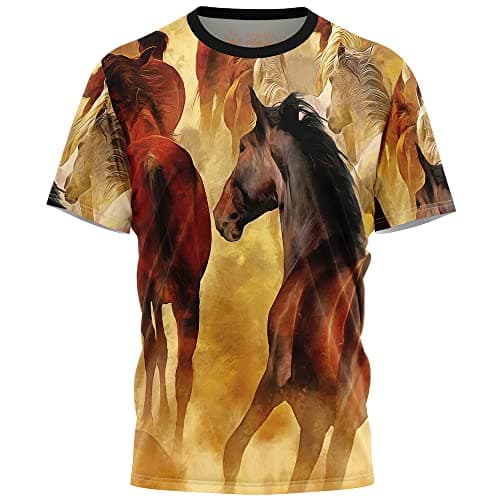 Camiseta Manada de Cavalos: Tecido Ecológico e HD