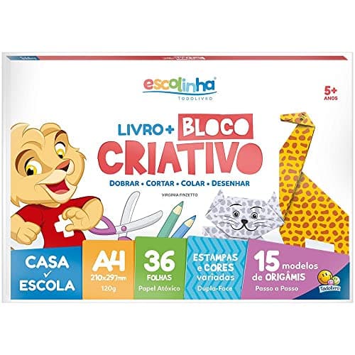 Escolinha Livro+A4 Bloco Criativo de Origami