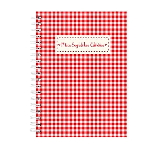 Caderno de Receitas Toalha Italiana Xadrez