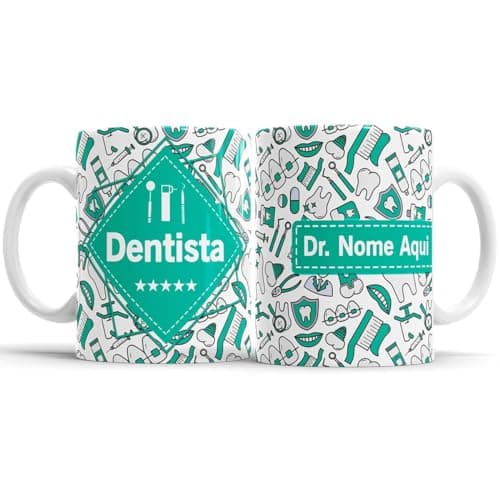 Caneca Profissão Dentista Odontologia Personalizado