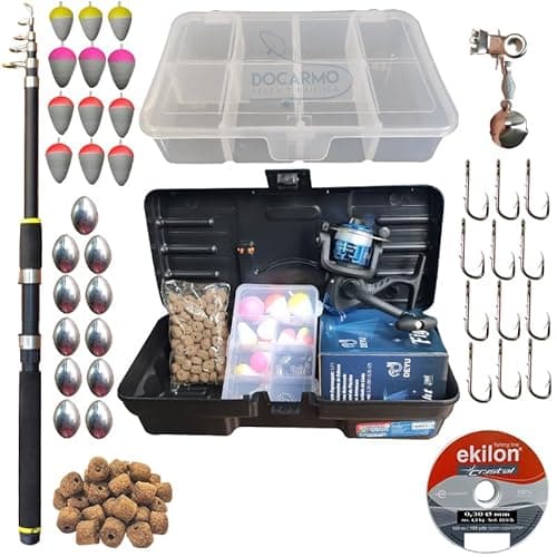 Kit de Pesca Completo Vara Telescópica 2,40m