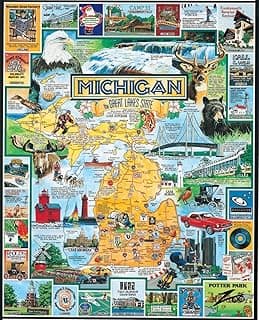 Quebra-cabeças Best of Michigan - 1000 peças